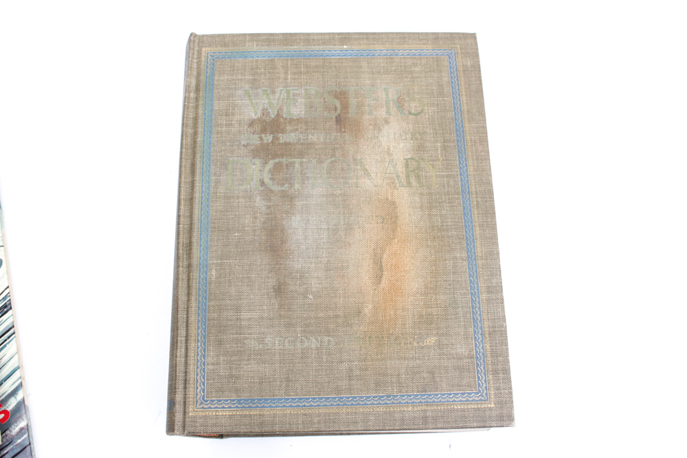 "Webster's Dictionary" with Library of Children's Books