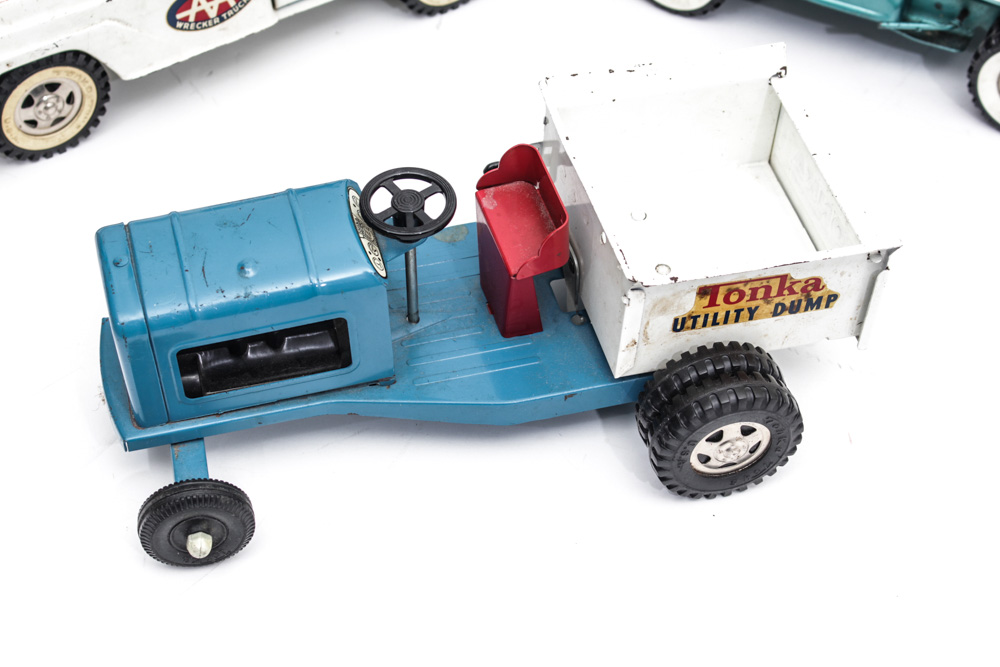 Vintage Structo and Tonka Metal Toy Vehicles