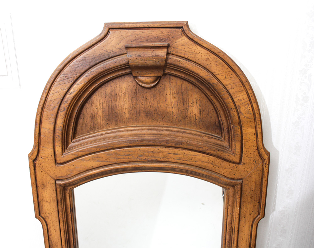 Pair of Wooden Framed Mirrors