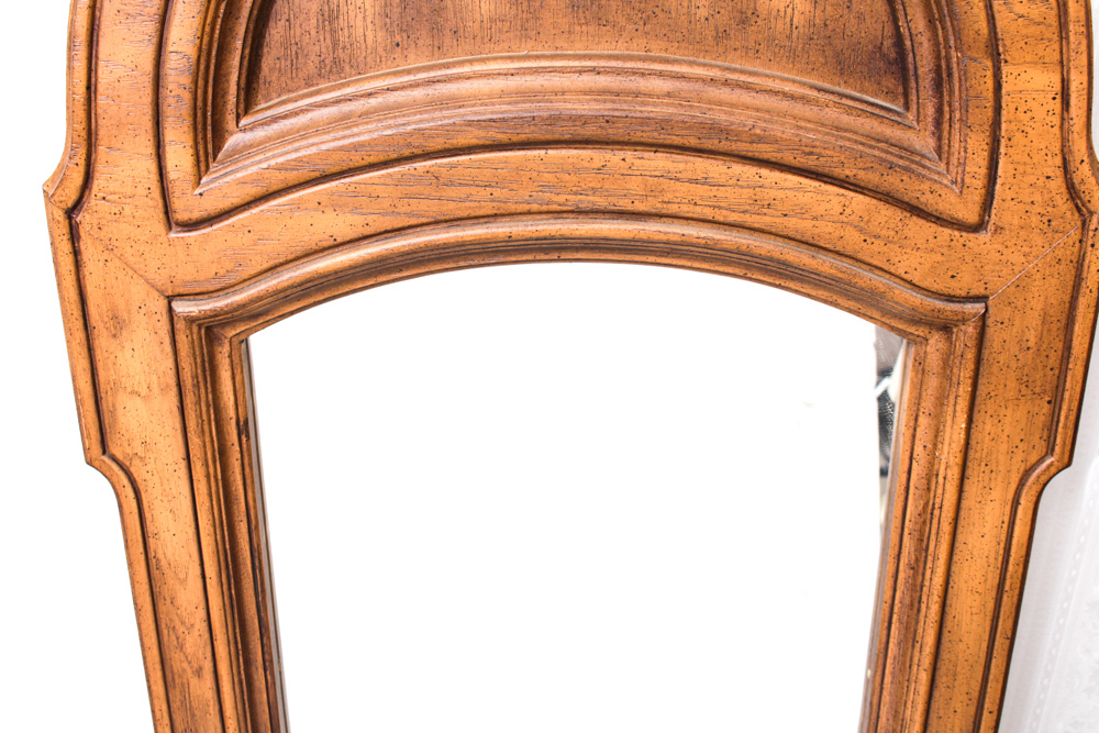 Pair of Wooden Framed Mirrors