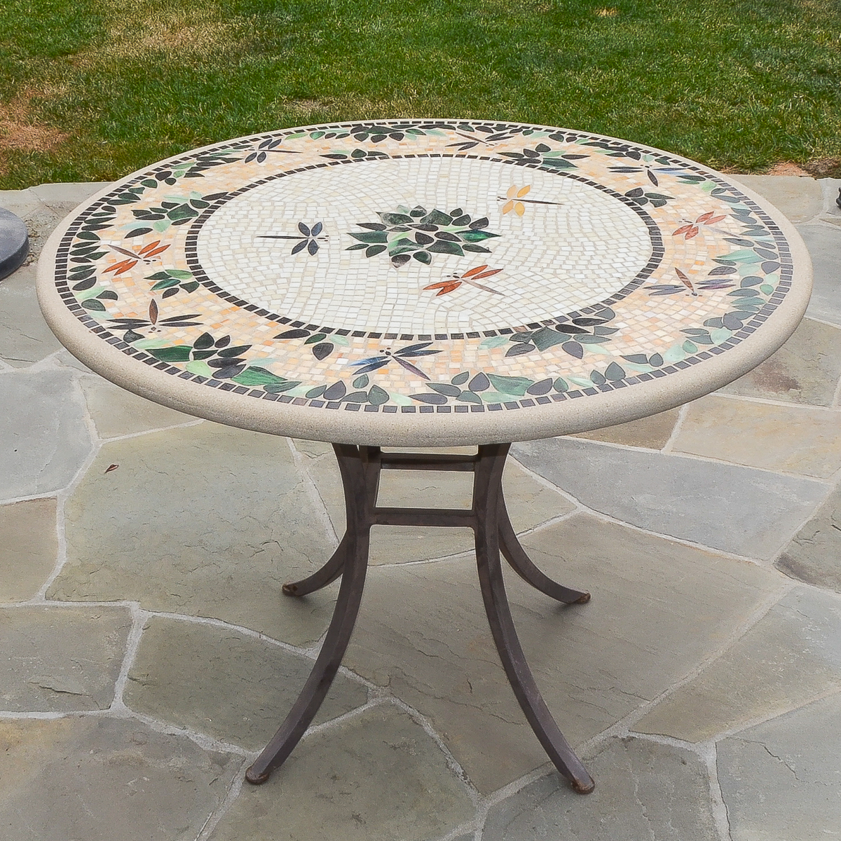 KNF Neille Olson Mosaic Tiled Patio Table