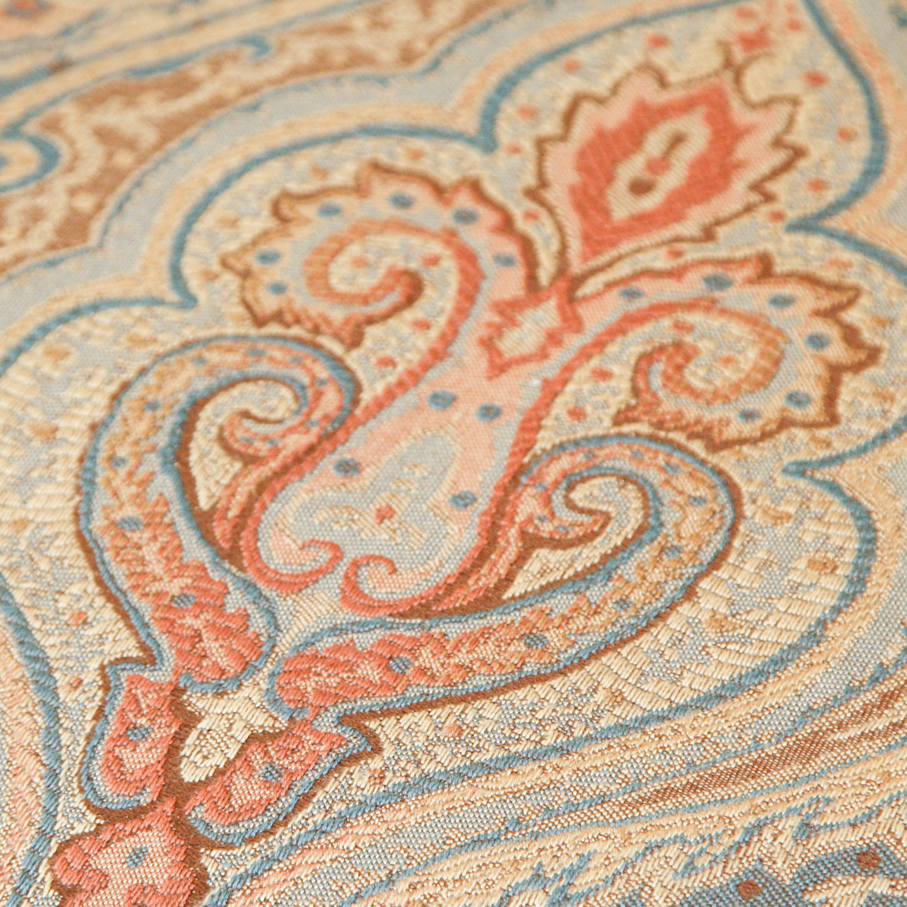 Hickory White Upholstered Camelback Sofa