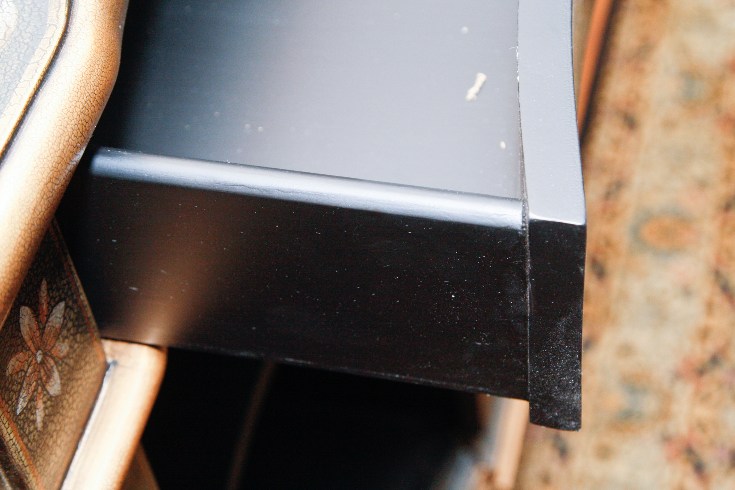 Painted Serpentine-Front Demilune Cabinet