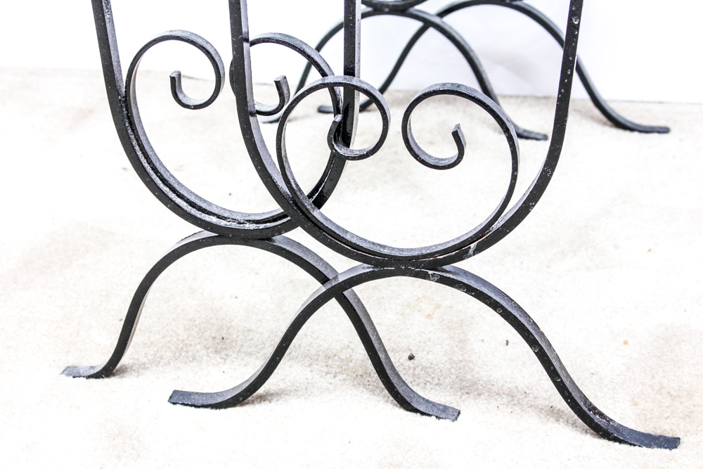 Wrought Metal Tables With Stand