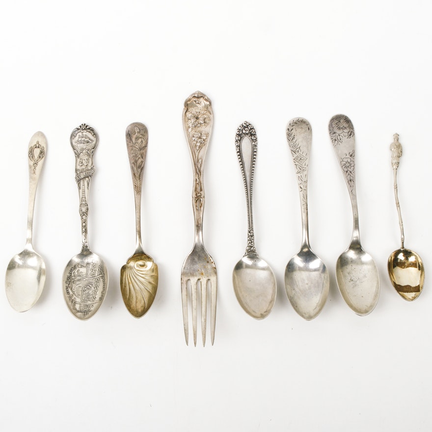 Assortment of Vintage and Antique Sterling Silver Flatware