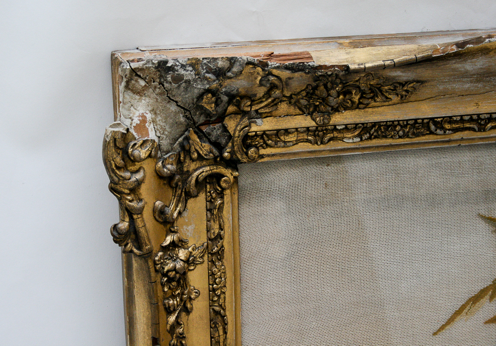 Vintage Needlepoint of Moses