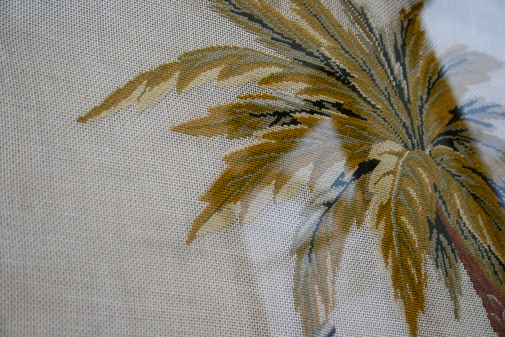 Vintage Needlepoint of Moses