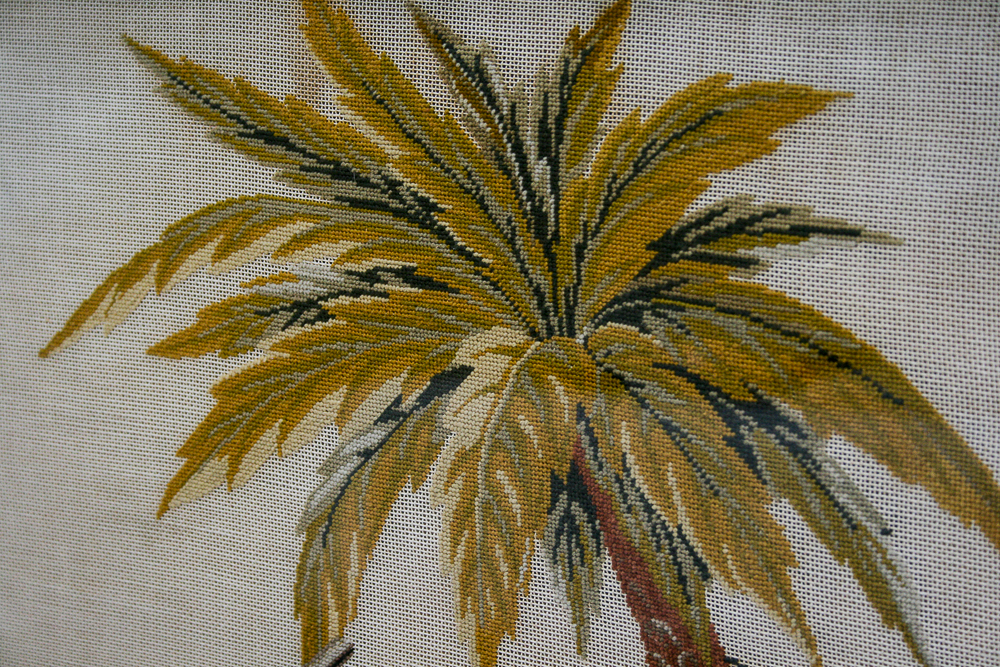 Vintage Needlepoint of Moses