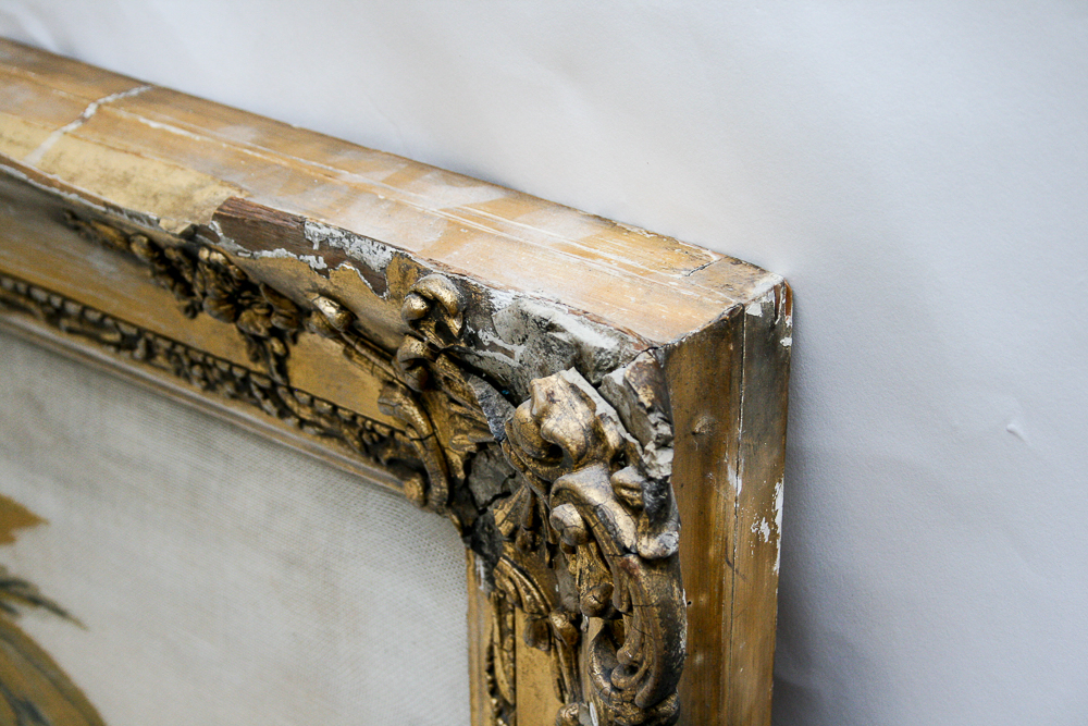 Vintage Needlepoint of Moses