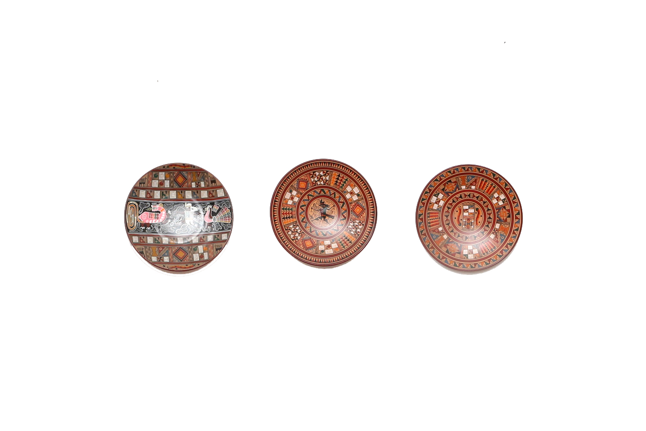 Grouping Of Hand Painted Mexican Plates
