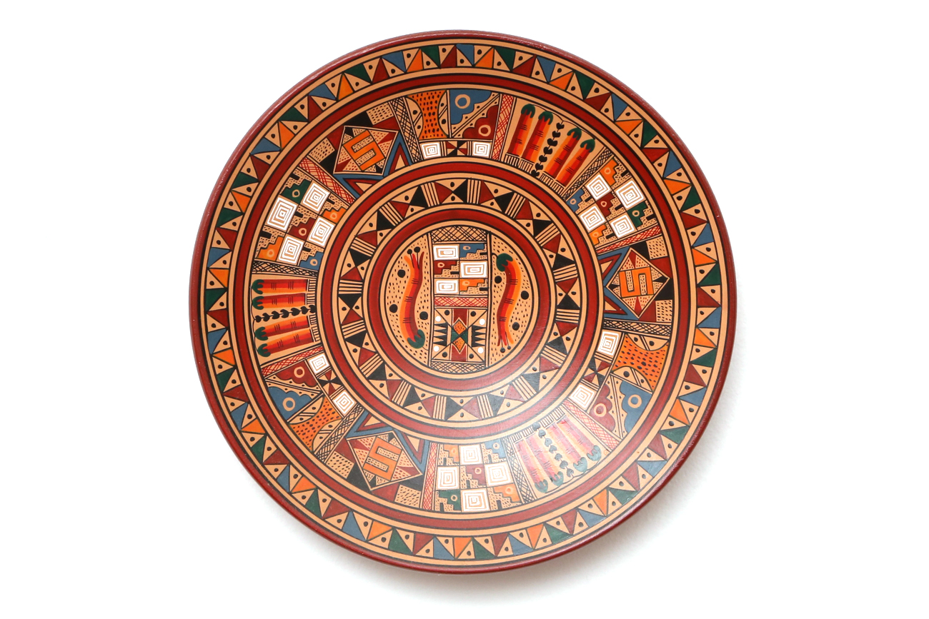 Grouping Of Hand Painted Mexican Plates