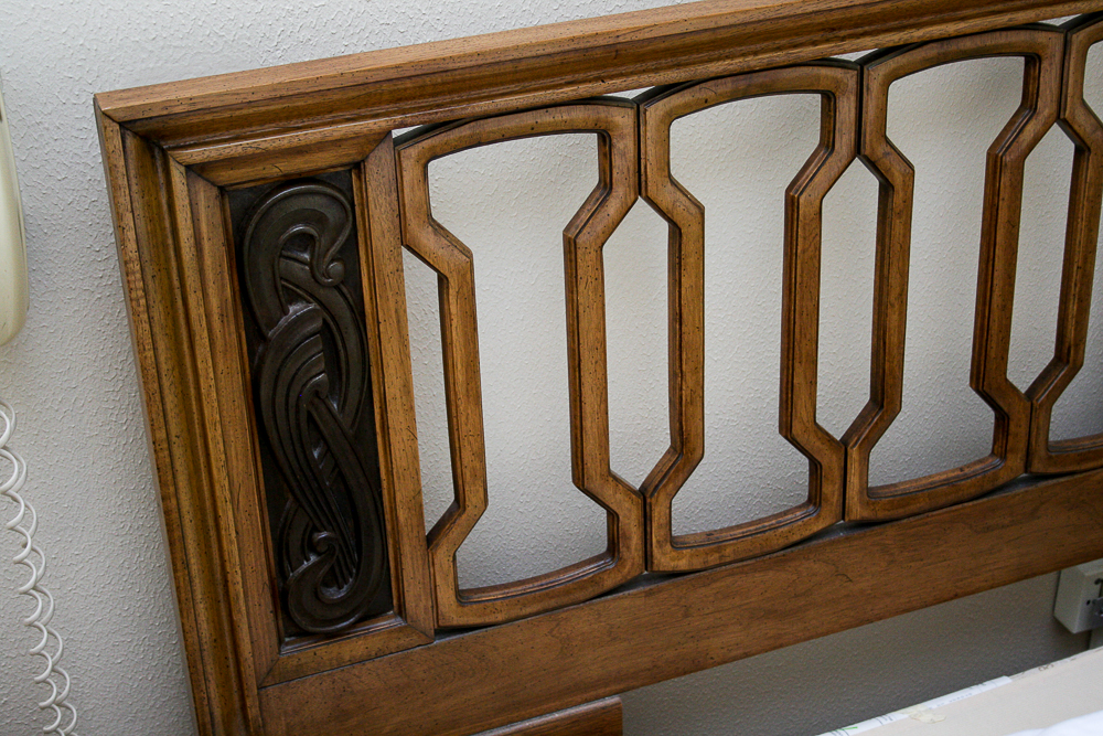 Ornate Wooden Headboard