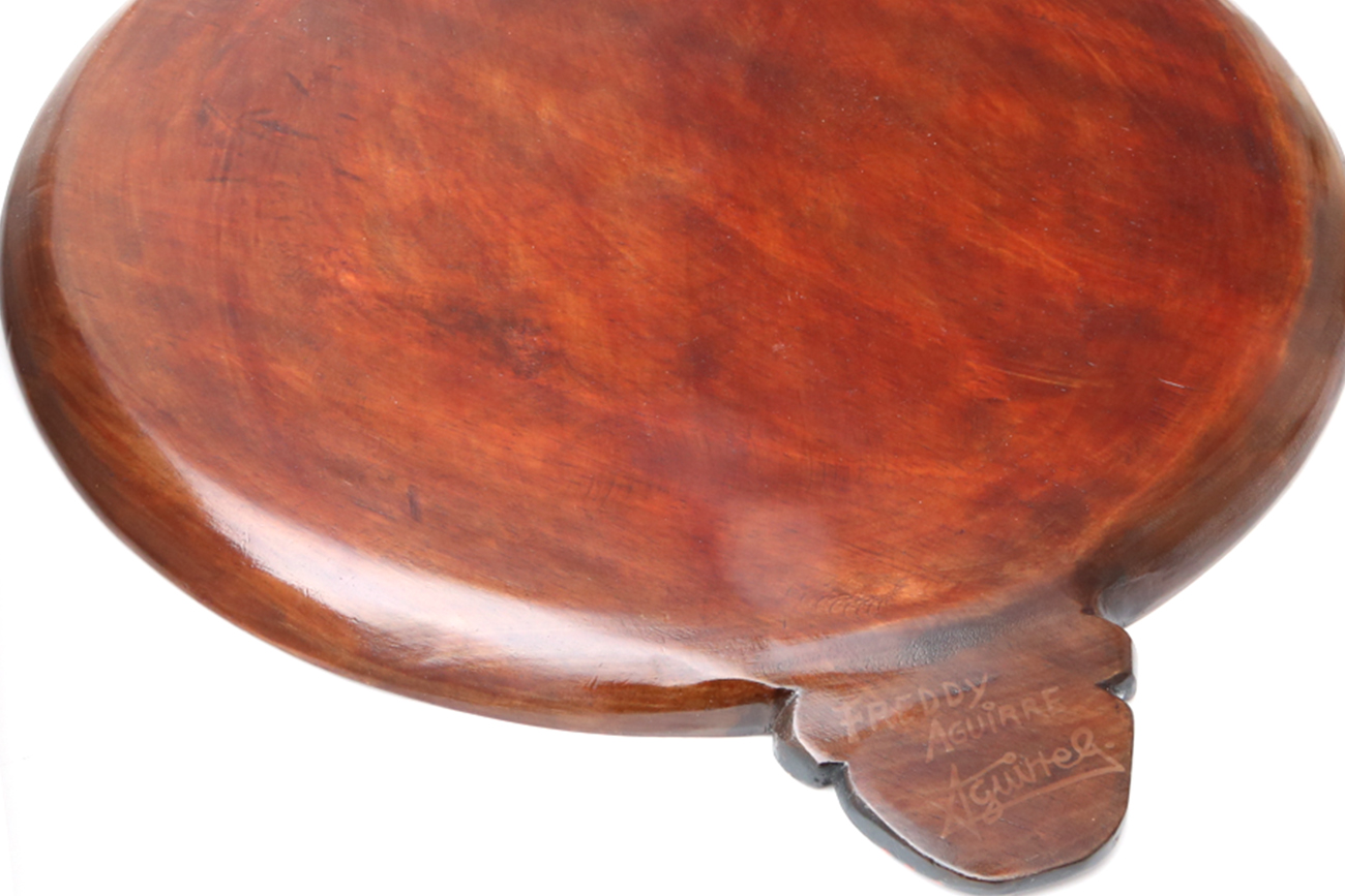 Freddy Aguirre Hand Painted Mexican Folk Art Serving Tray