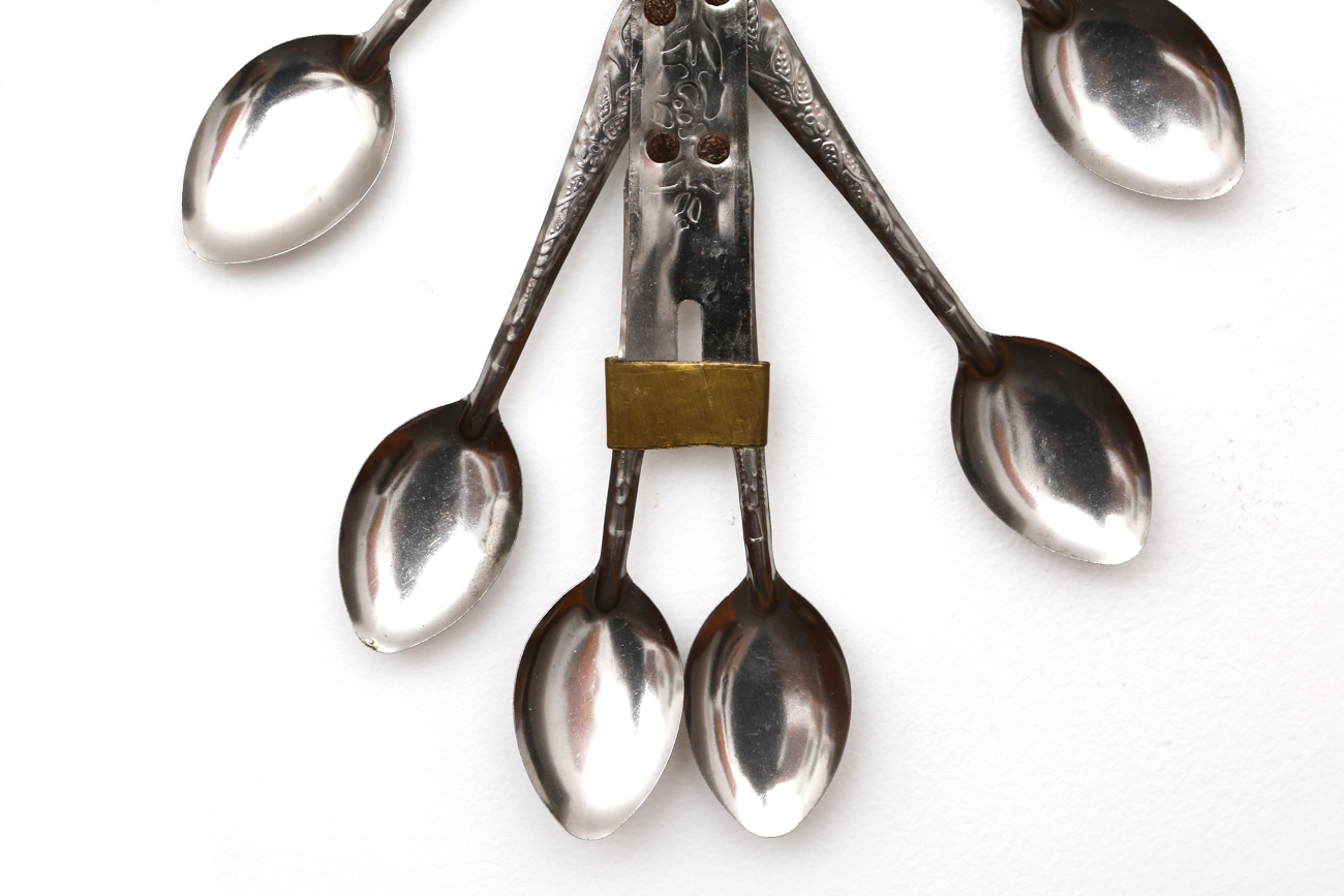 Eugene T. Mixed Metal Spoon Wall Sculpture