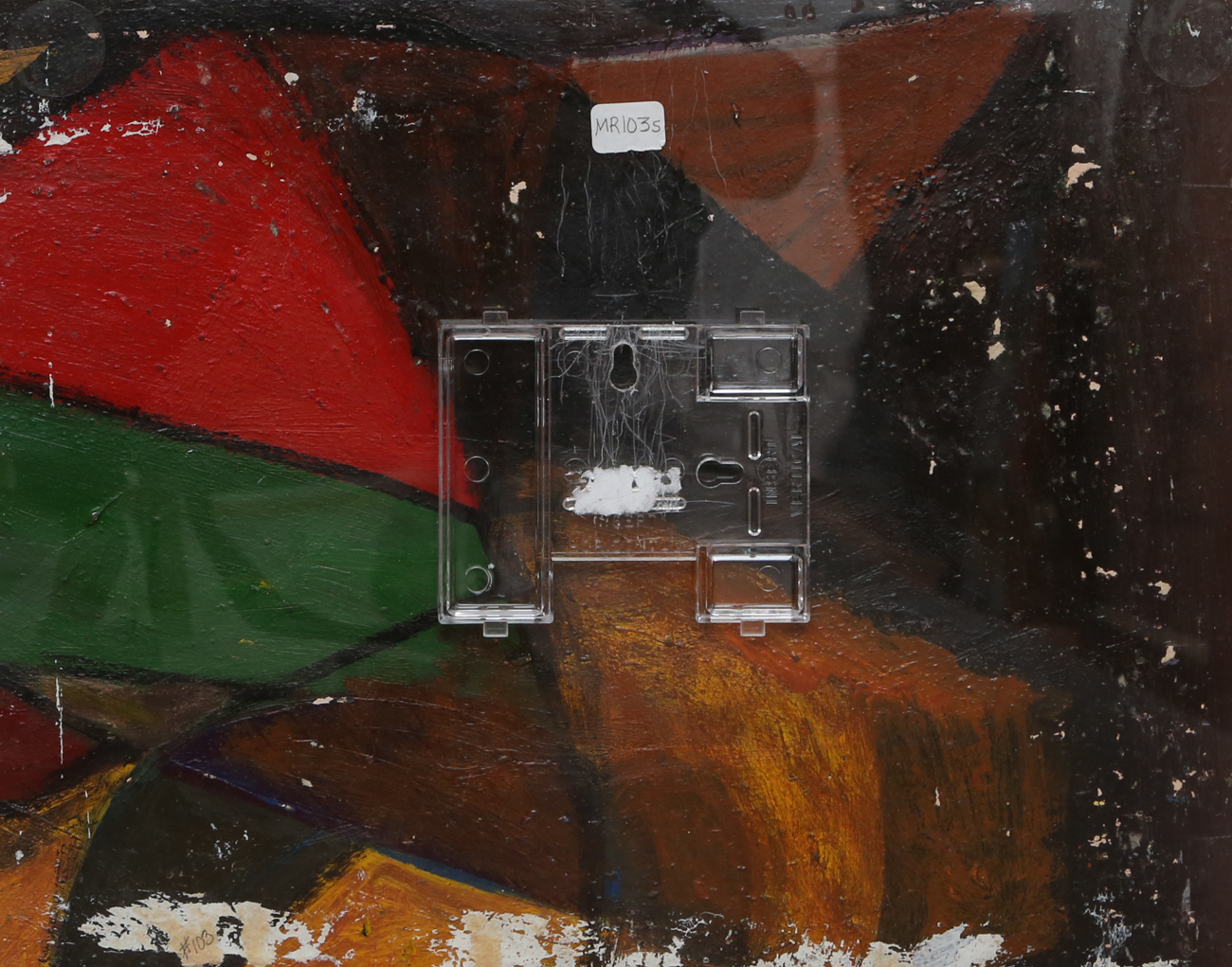 Martin Rosenthal Abstract Cubist Style Mixed Media Painting