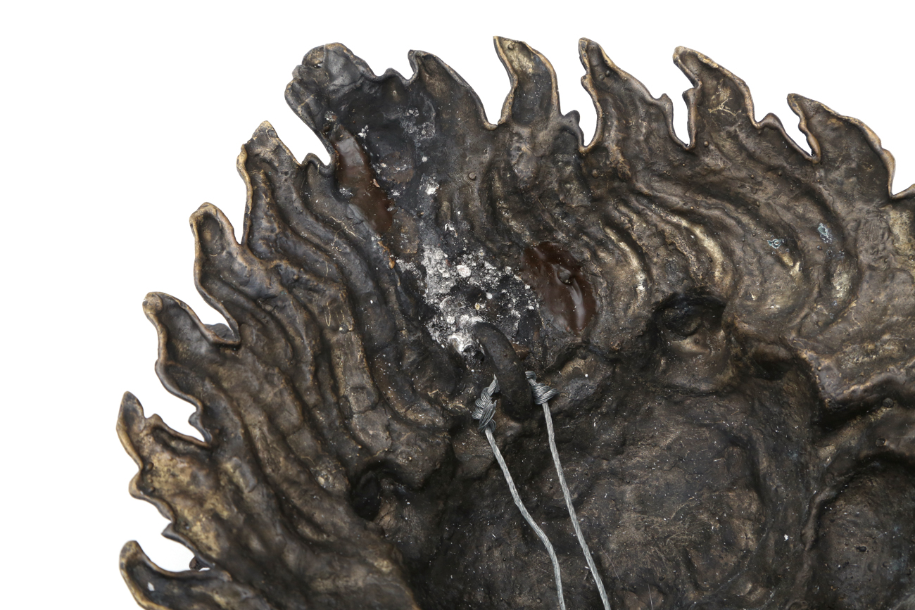 Tibetan Solid Brass Garuda Mask