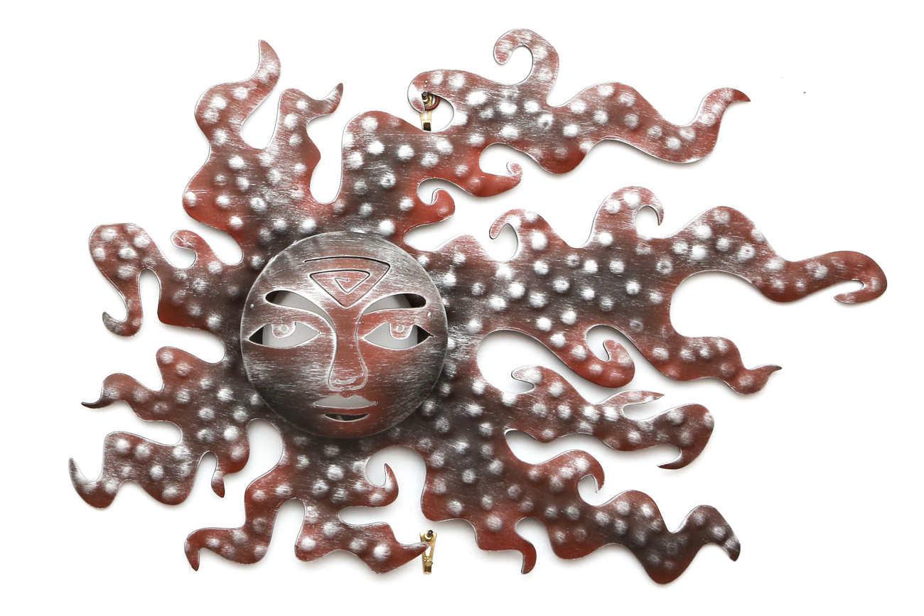 Grouping Of Sun Themed Metal Wall Decor