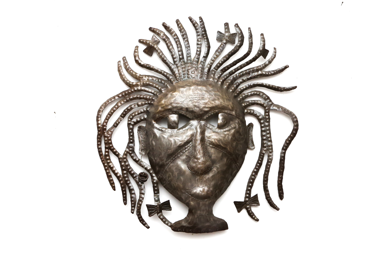 Folk Art Metal Wall Sculpture By Peterson Joseph