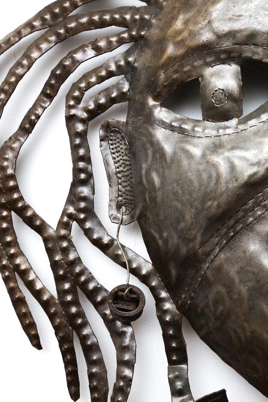 Folk Art Metal Wall Sculpture By Peterson Joseph