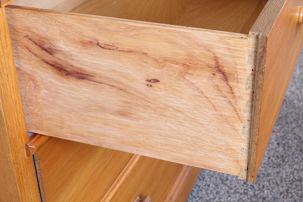 Oak Dresser and Mirror by Thomasville
