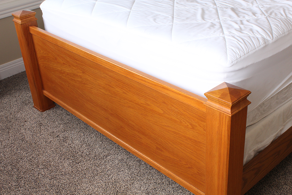 Oak Bed and Nightstand by Thomasville