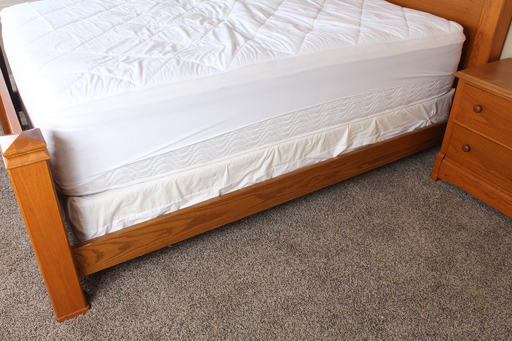 Oak Bed and Nightstand by Thomasville