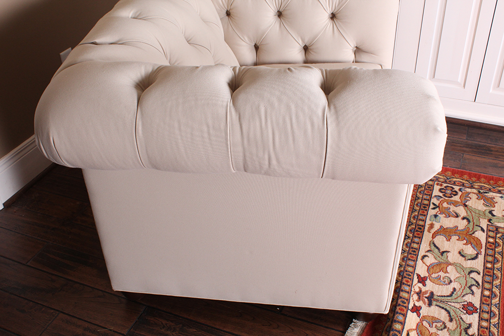 Tufted Barrel Chair from Pottery Barn