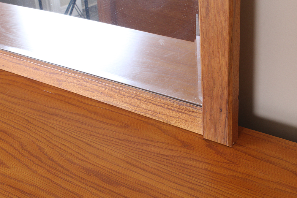 Oak Dresser and Mirror by Thomasville