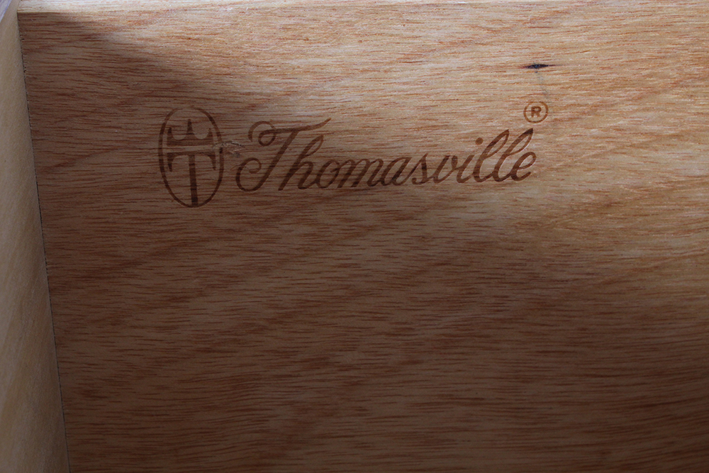 Oak Bed and Nightstand by Thomasville