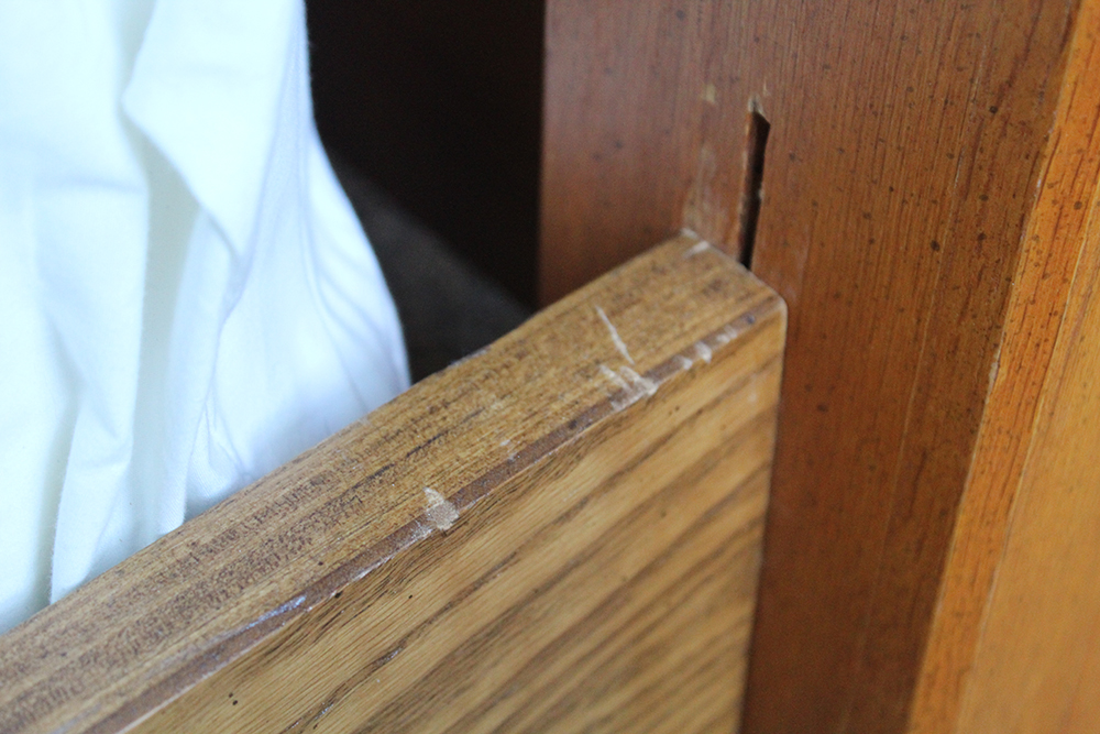 Oak Bed and Nightstand by Thomasville