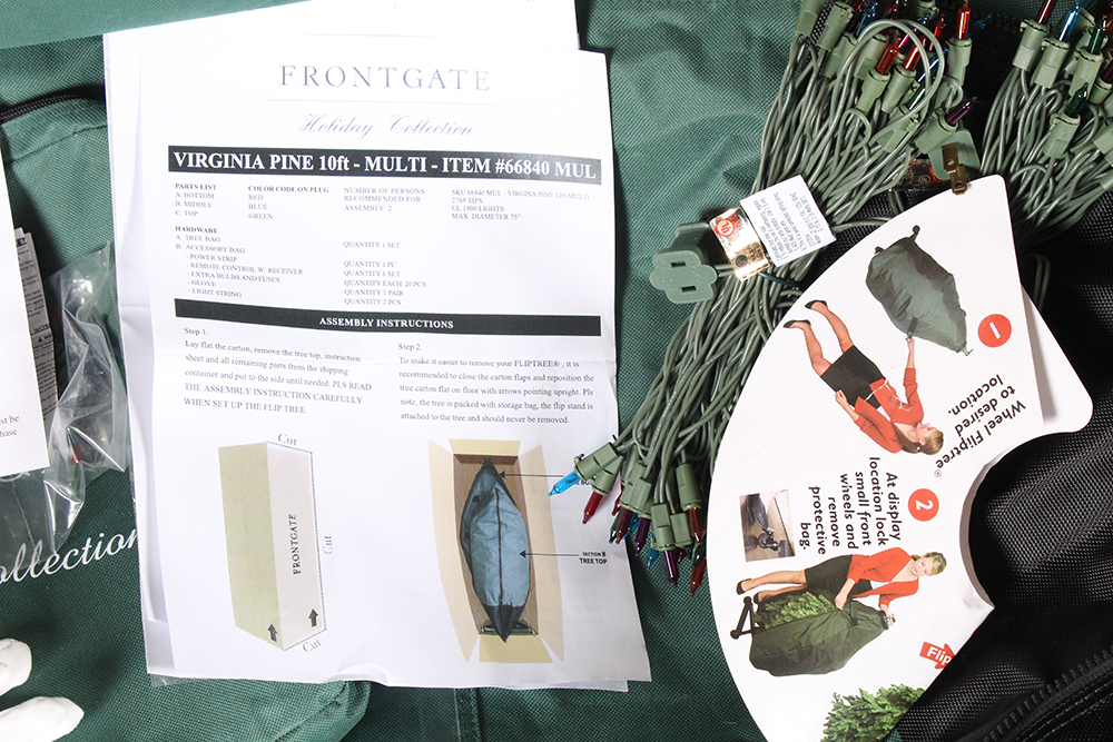 Frontgate Artificial Virginia Pine 10' Christmas Tree