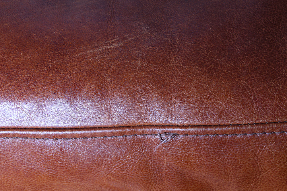 Leather Club Chair and Ottoman by Distinctions Leather