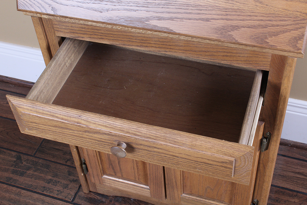 Oak Drop Front Secretary Desk
