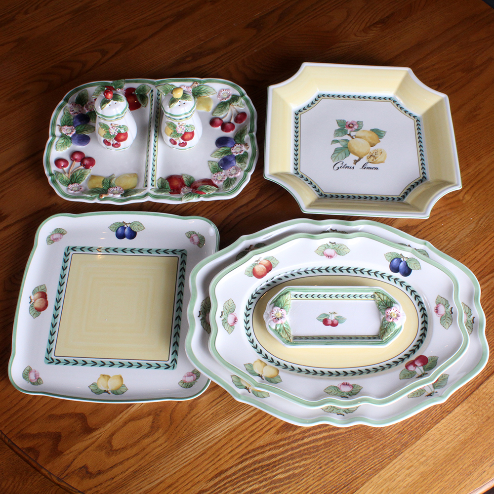 Villeroy and Boch Platters and Serving Assortment "French Garden"