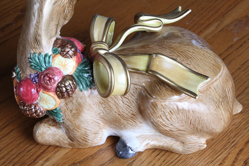 Ceramic Holiday Figurines and Decor Including Fitz and Floyd