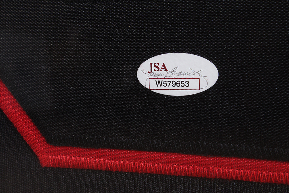 Framed Autographed Jersey of Blackhawks Marian Hossa