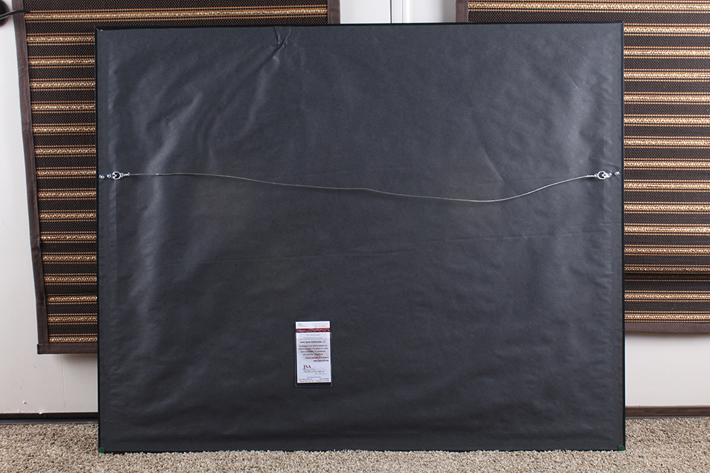 Framed Autographed Jersey of Blackhawks Marian Hossa