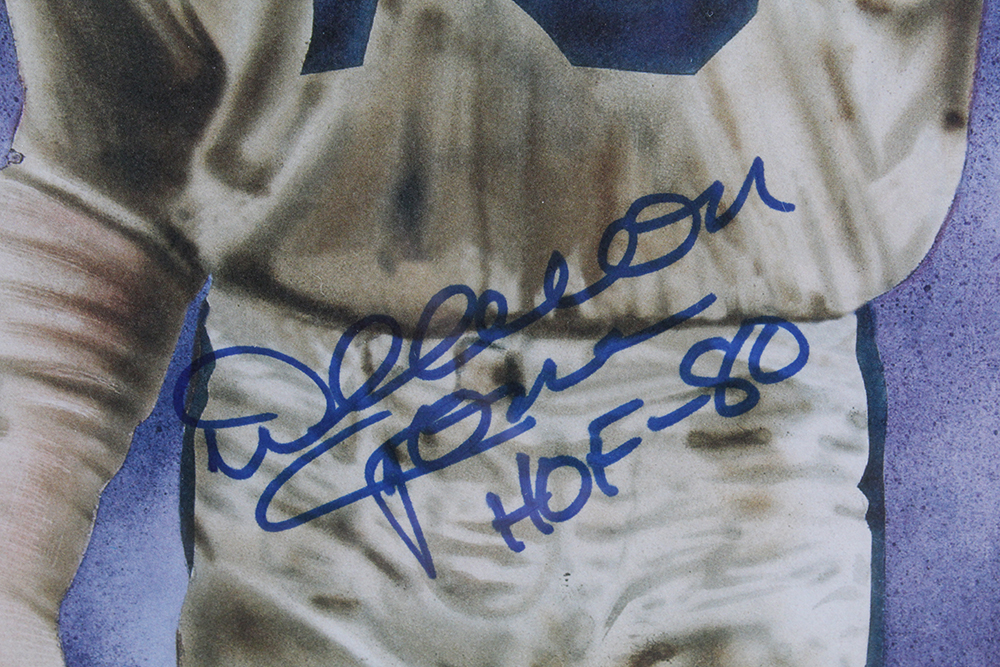 Autographed Print of Los Angeles Rams "The Fearsome Foursome" with COA