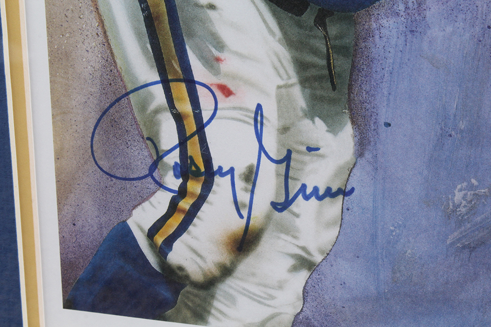 Autographed Print of Los Angeles Rams "The Fearsome Foursome" with COA