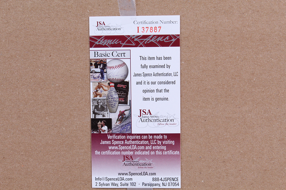 Autographed Print of Los Angeles Rams "The Fearsome Foursome" with COA