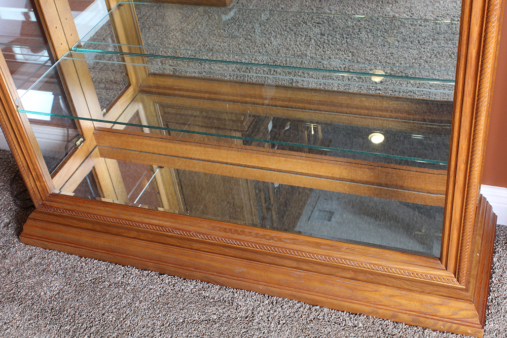 Oak Curio Cabinet