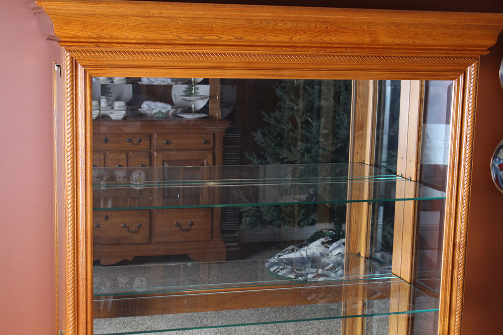 Oak Curio Cabinet from Pulaski Furniture Corp.