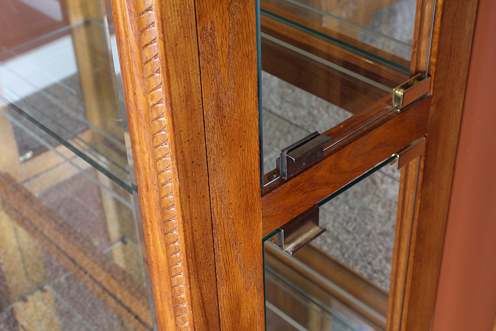 Oak Curio Cabinet