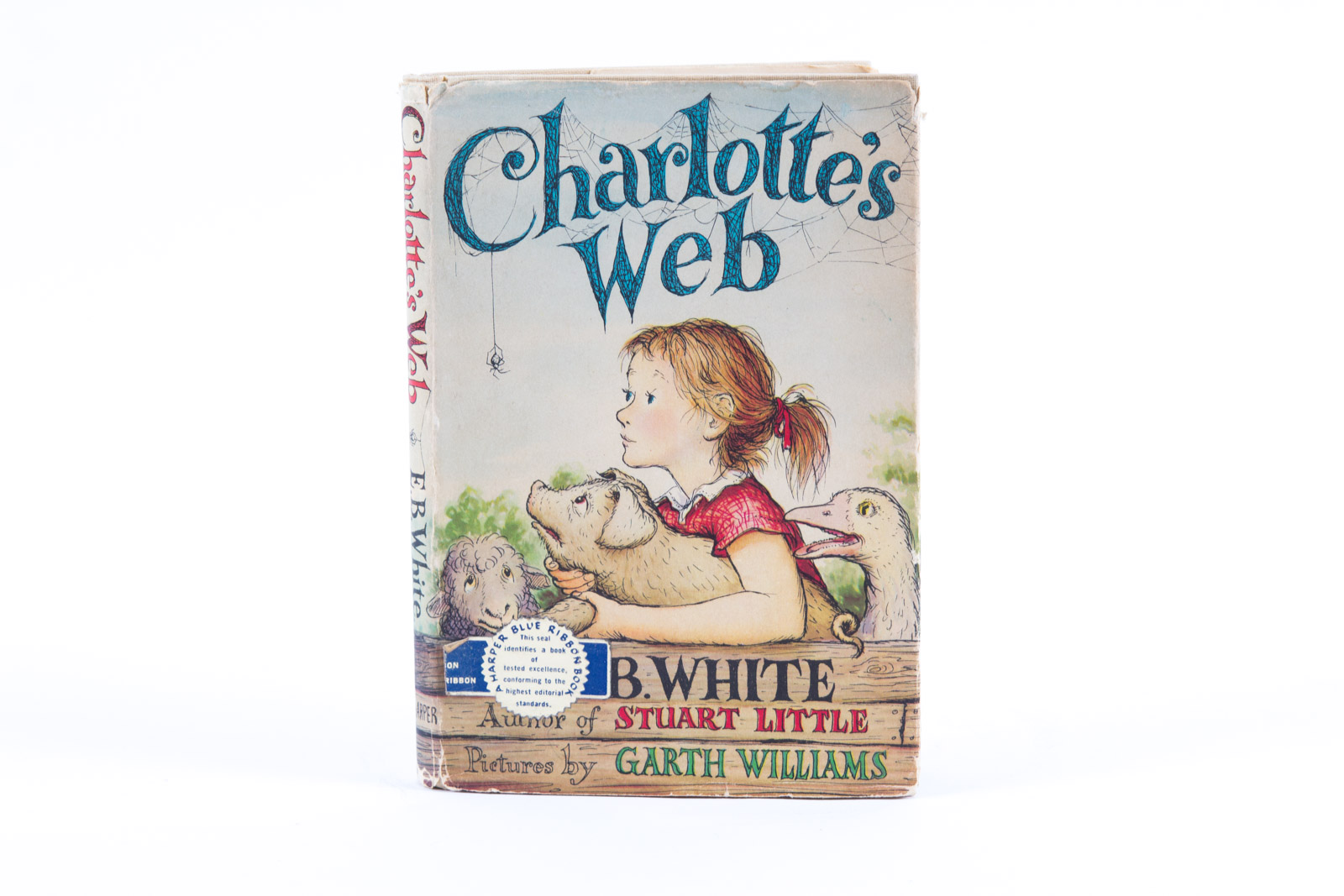 1952 Early Edition of "Charlottes Web" with Original Dust Jacket
