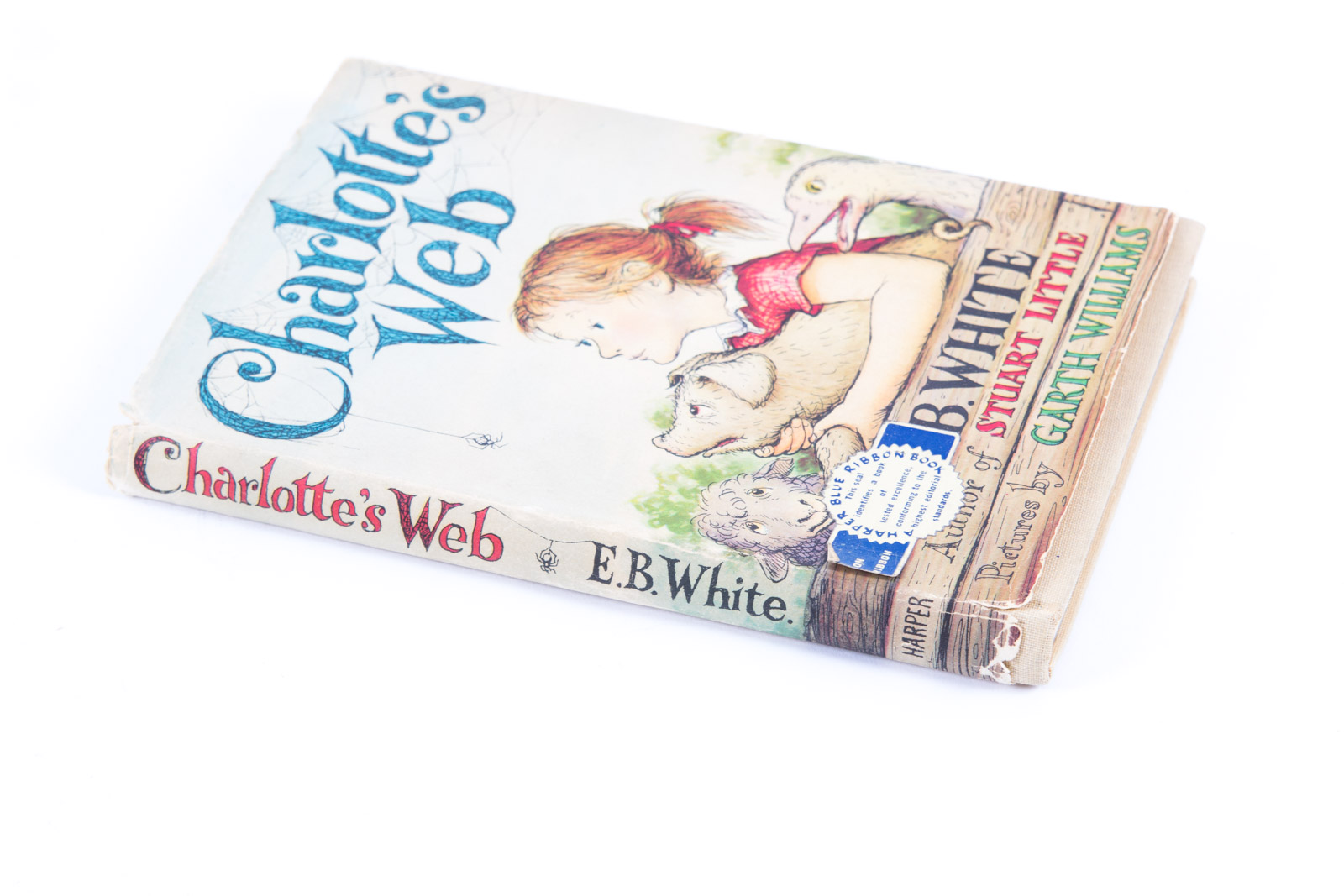 1952 Early Edition of "Charlottes Web" with Original Dust Jacket