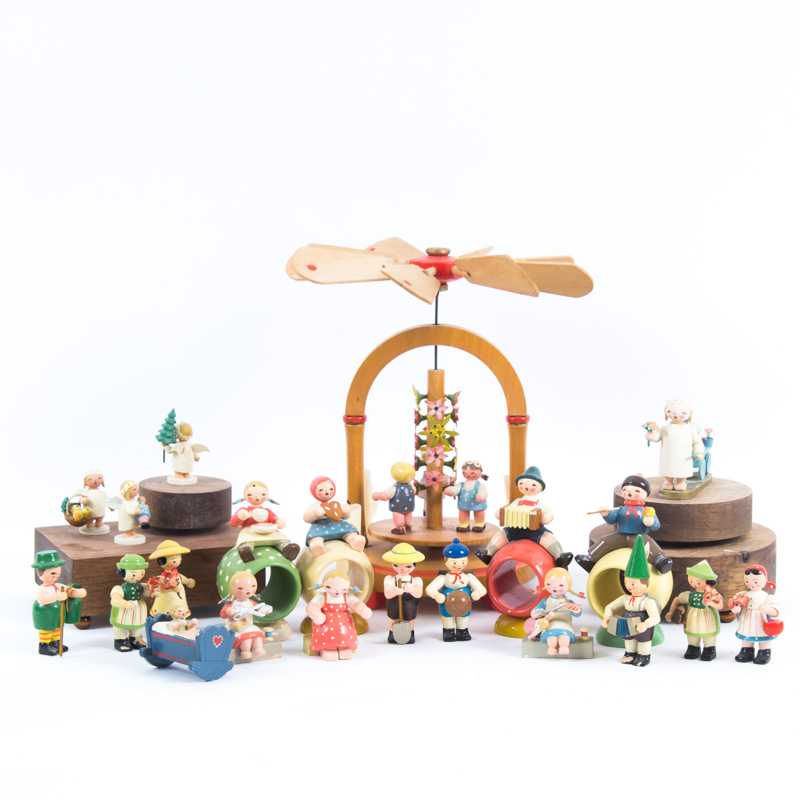 Vintage Erzgebirge German Figurine Assortment