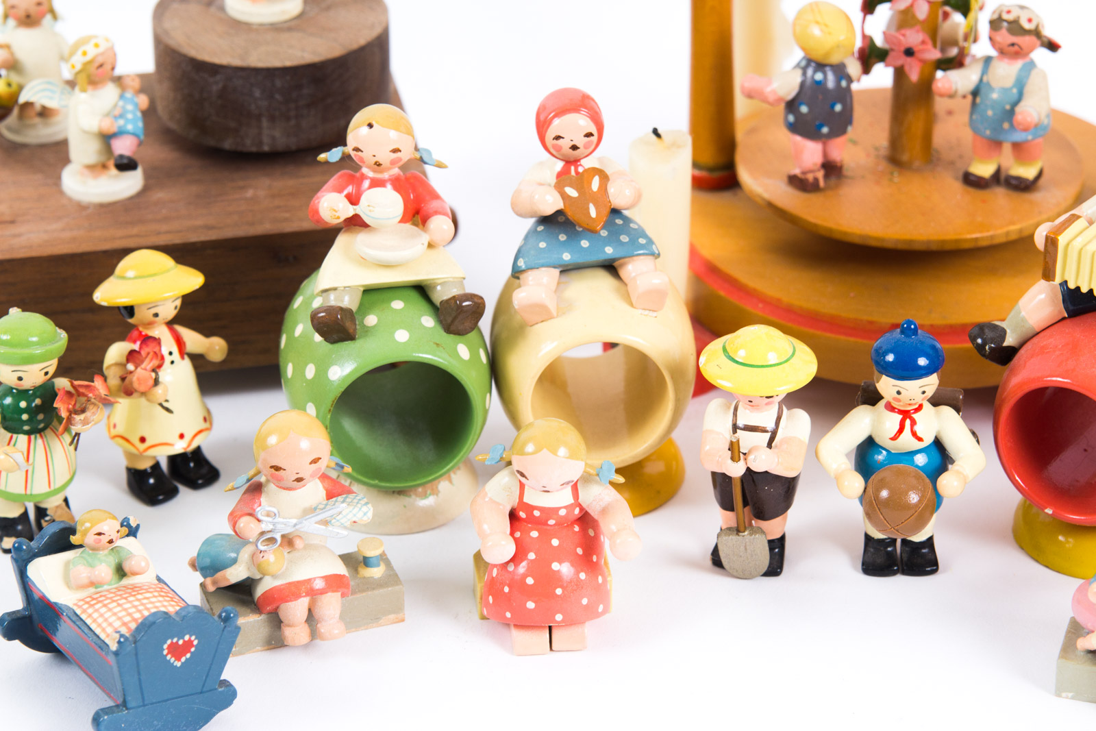 Vintage Erzgebirge German Figurine Assortment