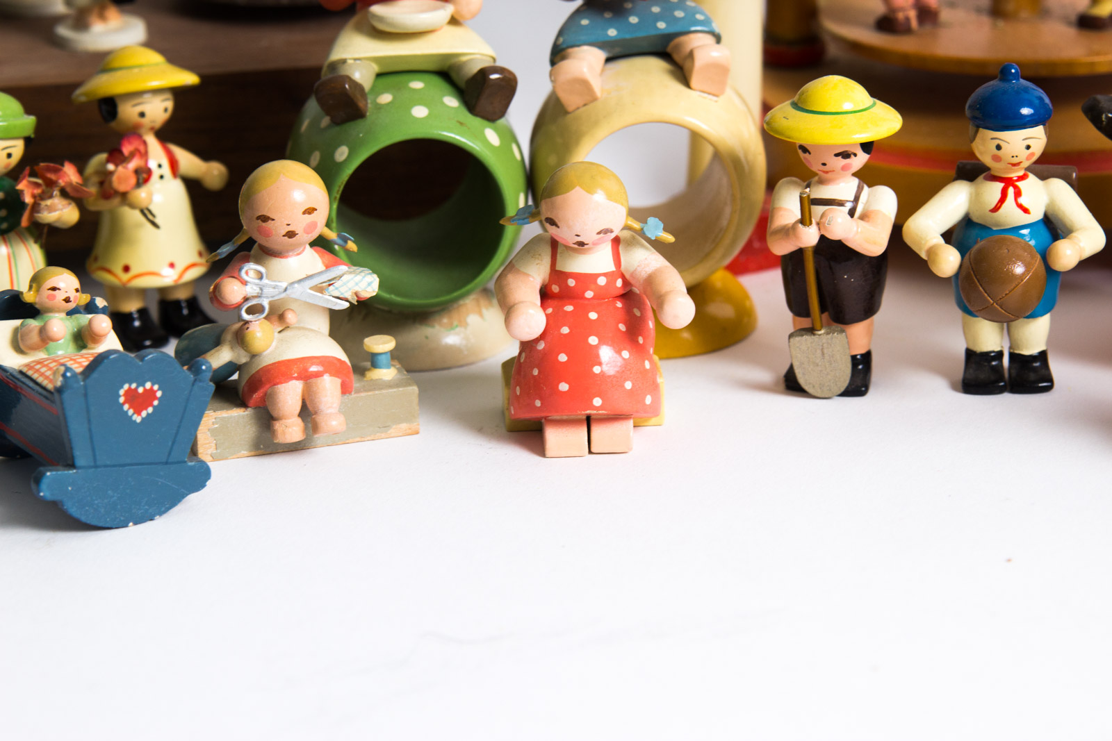 Vintage Erzgebirge German Figurine Assortment
