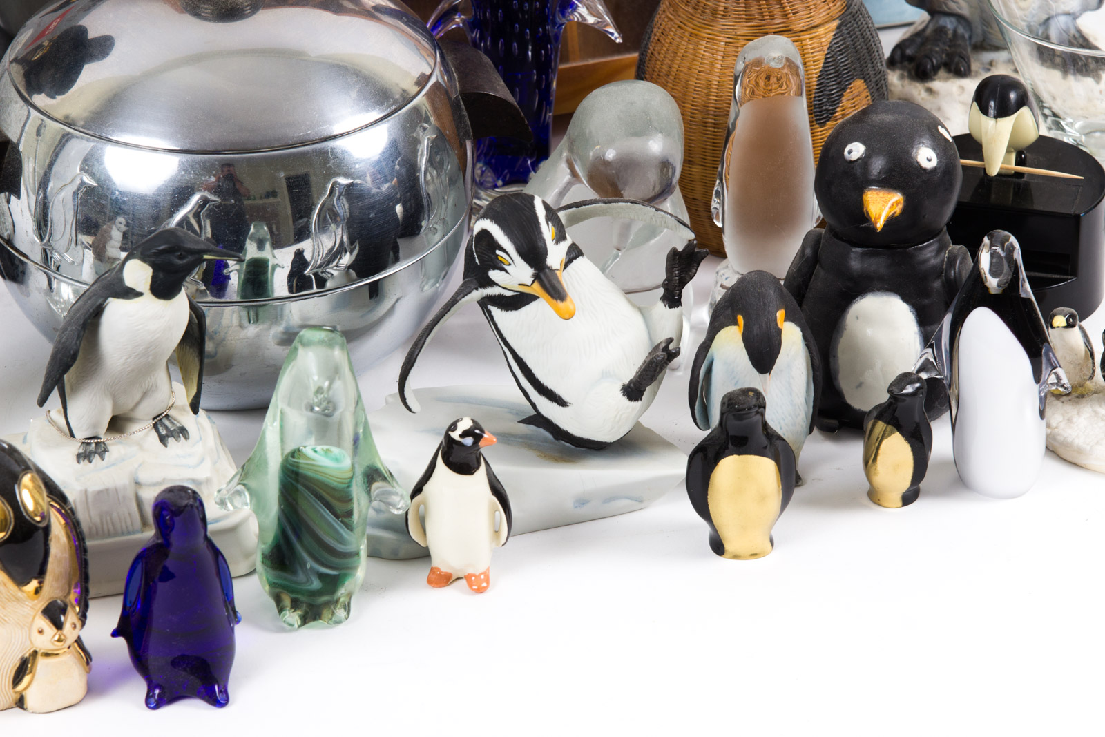 Penguin Themed Home Decor and Literature Assortment