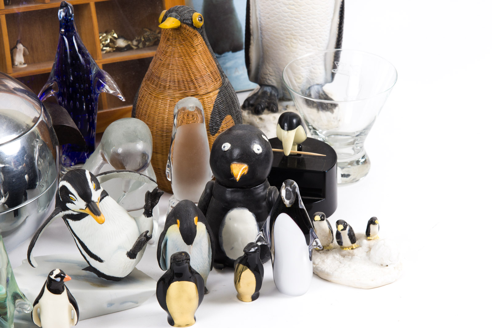Penguin Themed Home Decor and Literature Assortment
